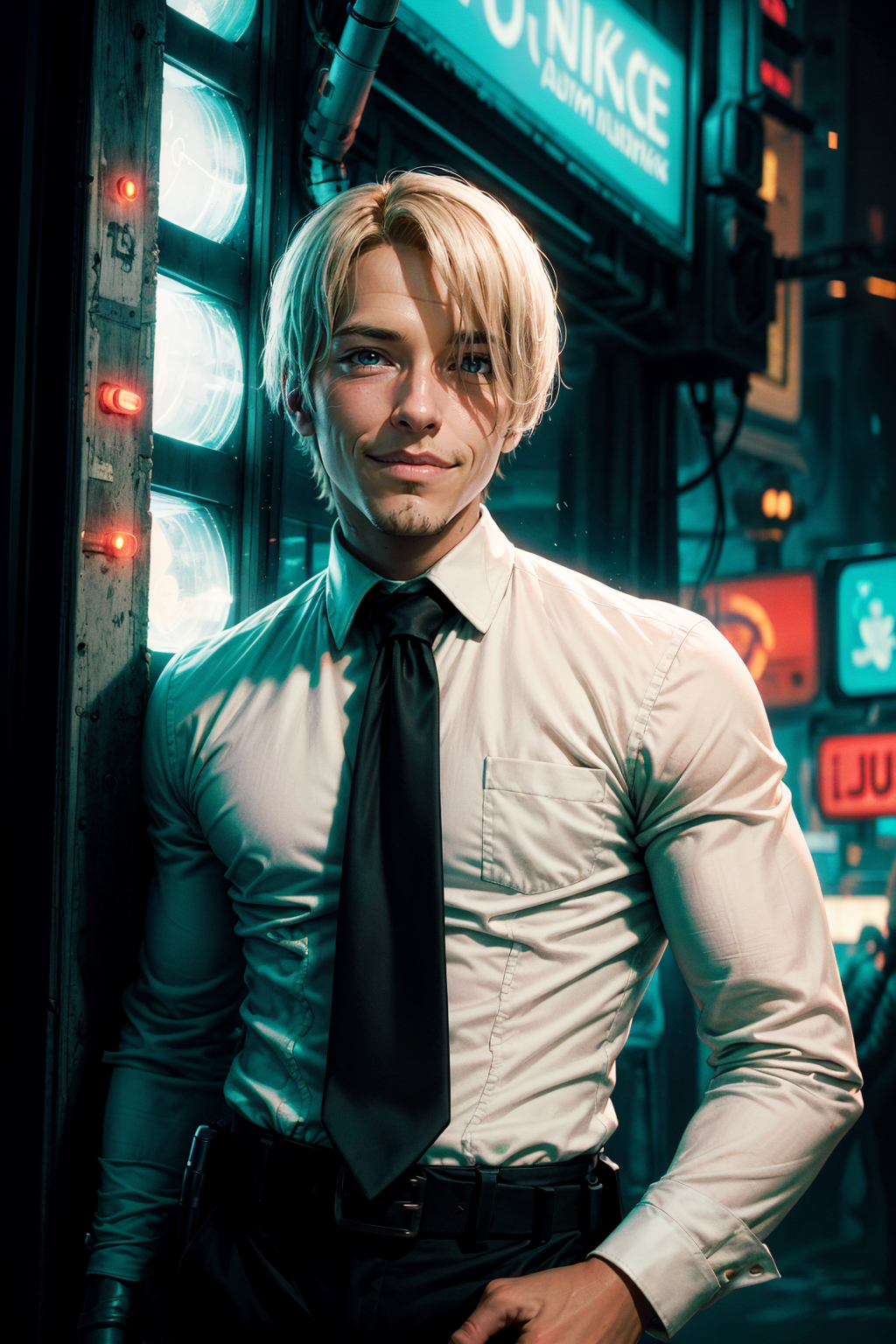 03658-599223101-sfw,  Leaning back against the wall, [mature] cyborg sanji 30year cyborg_man wearing a (cyperpunk_corporate _black_suit and and.png